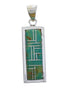 Southwest Turquoise And Sterling Silver Pendant EX29188